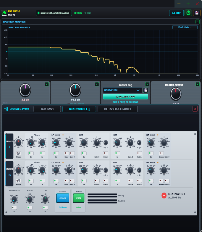 Brainworx bx_2098 EQ & Mixing Matrix
